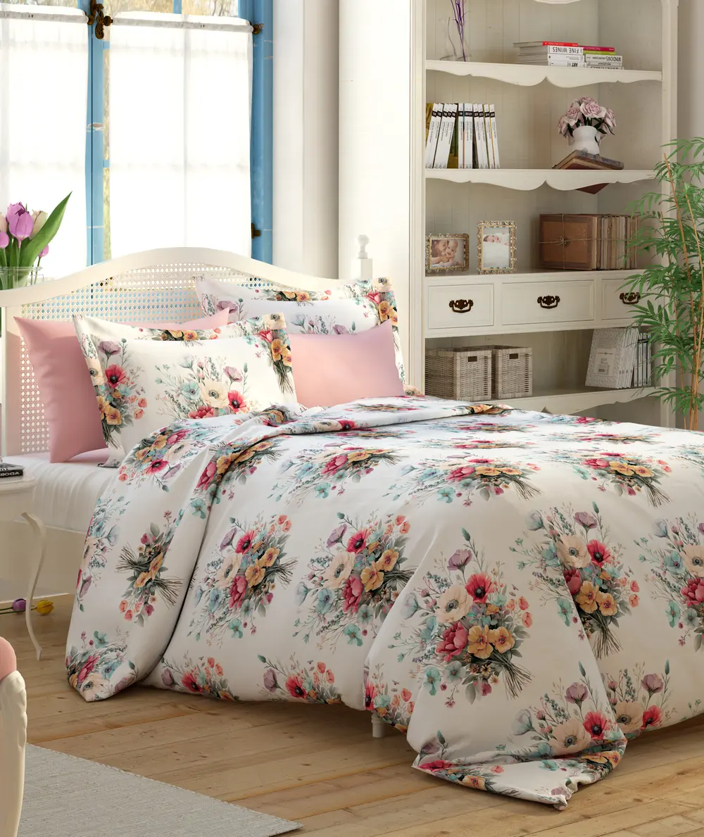 Model 883154 nevresim takımı yatak odası görünümü