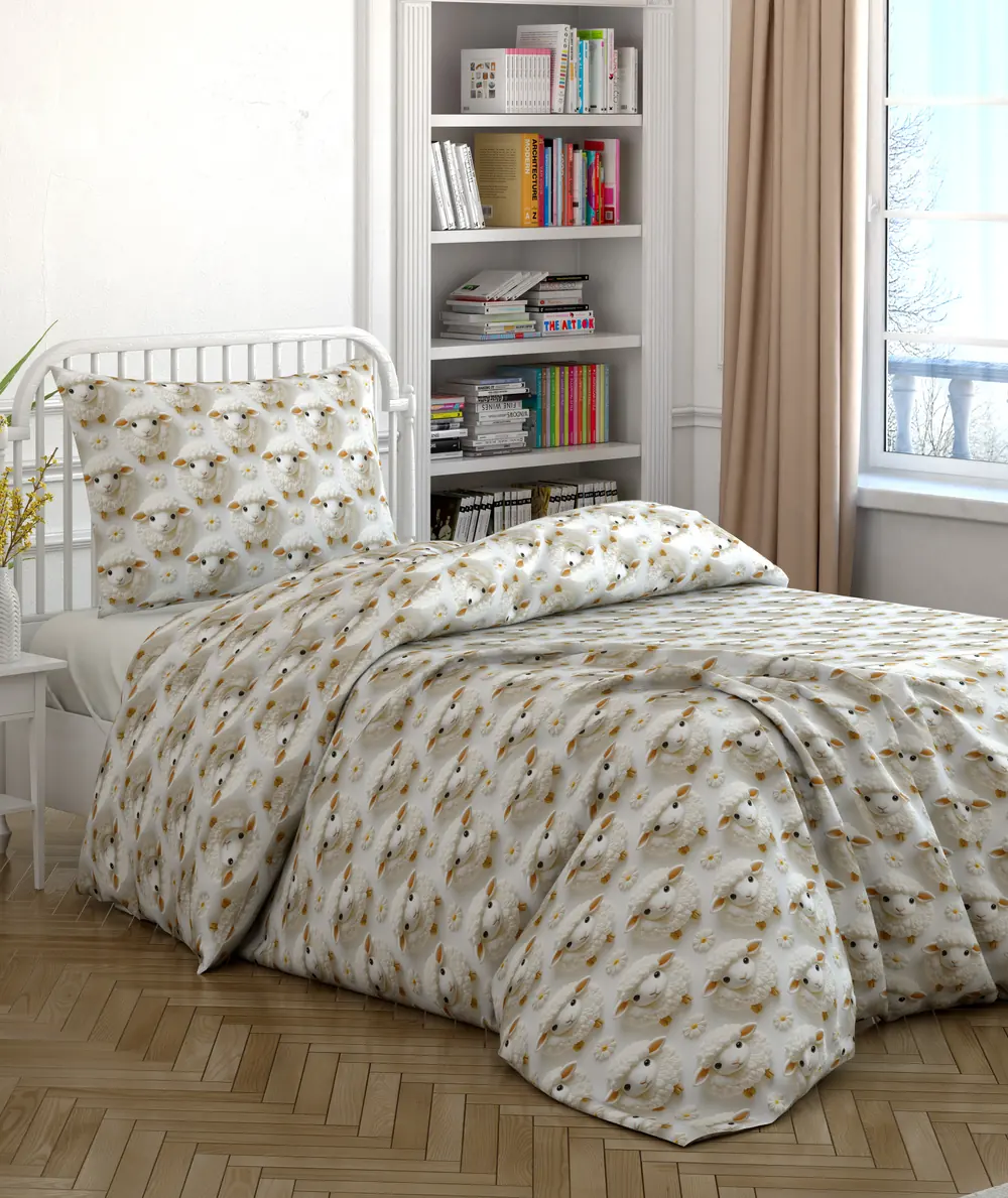 Model 883207 nevresim takımı yatak odası görünümü