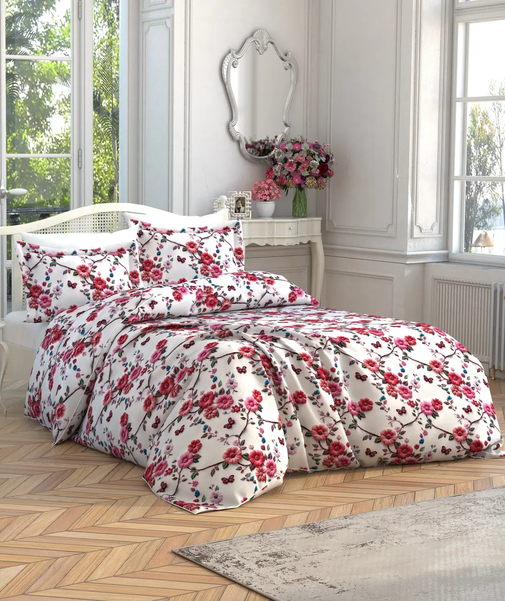 Model 883208 nevresim takımı yatak odası görünümü